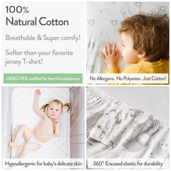 Joey + Joan 2-pack sheets ready for quick nighttime changes