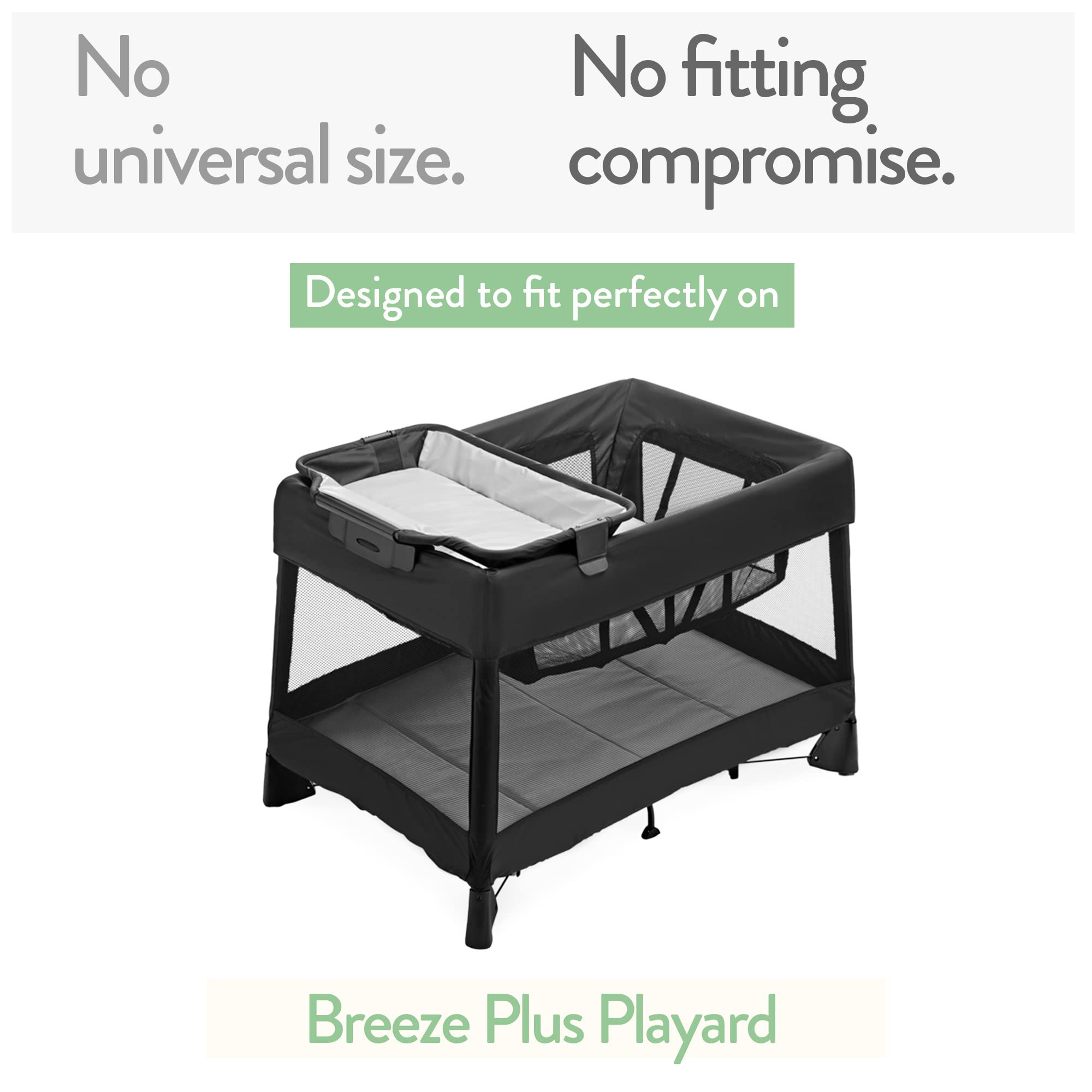 Joey + Joan 4moms Breeze Plus fit close-up demonstrates precise compatibility for a snug edge
