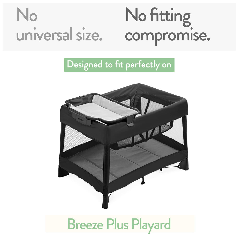 Joey + Joan 4moms Breeze Plus fit close-up demonstrates precise compatibility for a snug edge