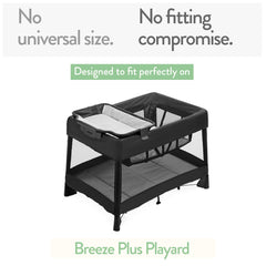 Joey + Joan 4moms Breeze Plus fit close-up demonstrates precise compatibility for a snug edge