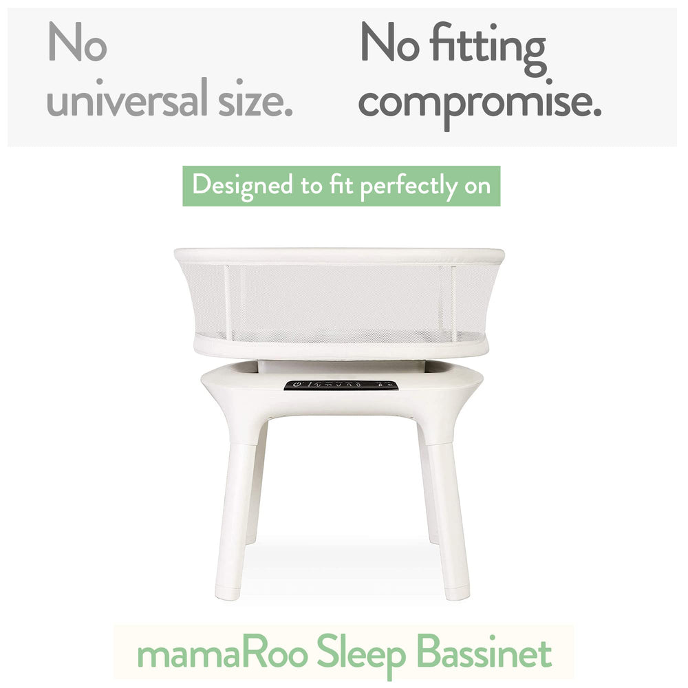 Joey + Joan 18x30 sheet fits 4moms Mamaroo Sleep bassinet snugly