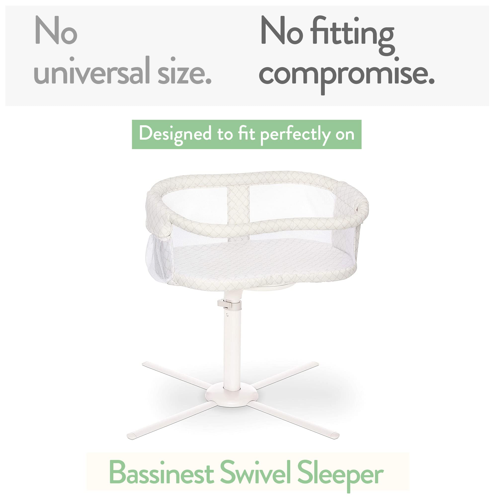 Two-pack Joey + Joan bassinet sheets for easy rotation