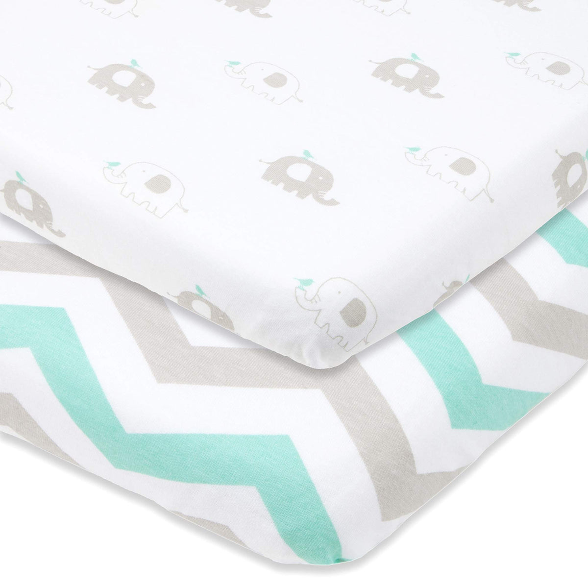 Joey + Joan bedside sleeper sheet close-up shows ultra-soft jersey cotton for baby comfort