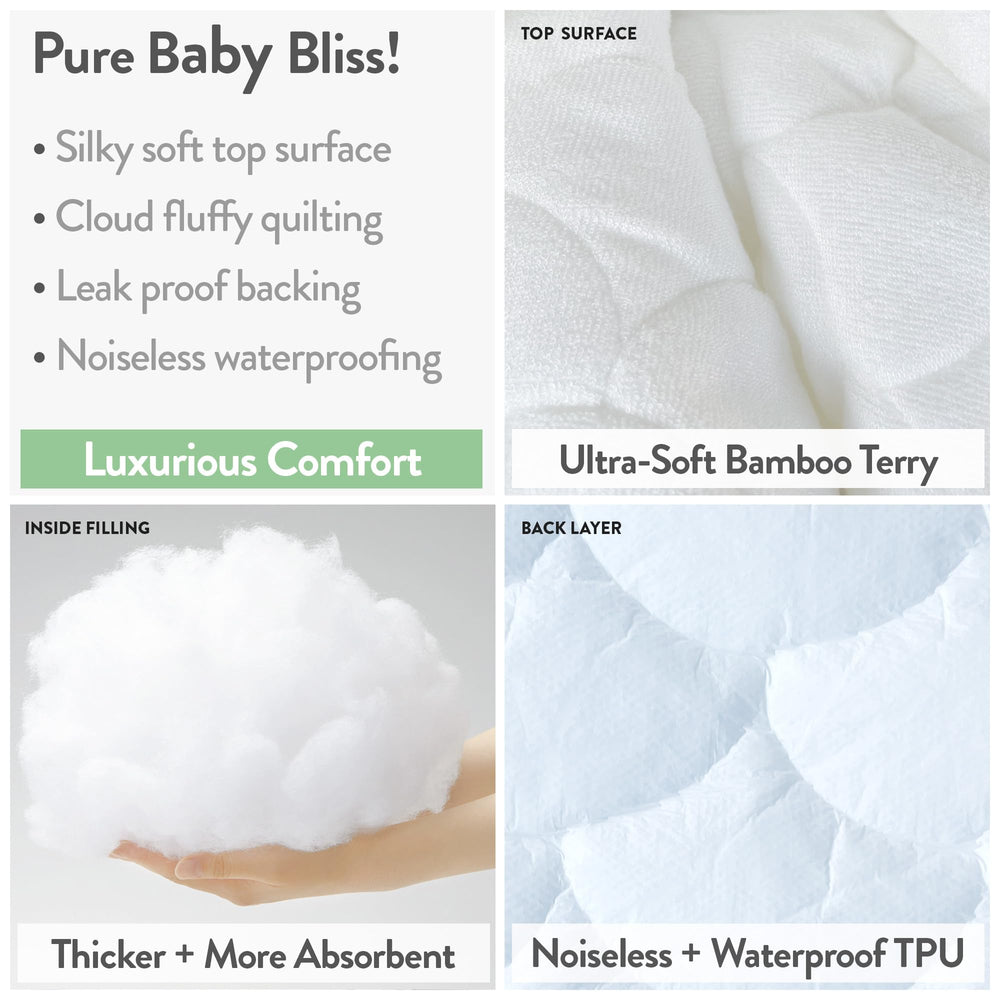 Joey + Joan breathable bamboo viscose offers hypoallergenic, irritant-free sleep.