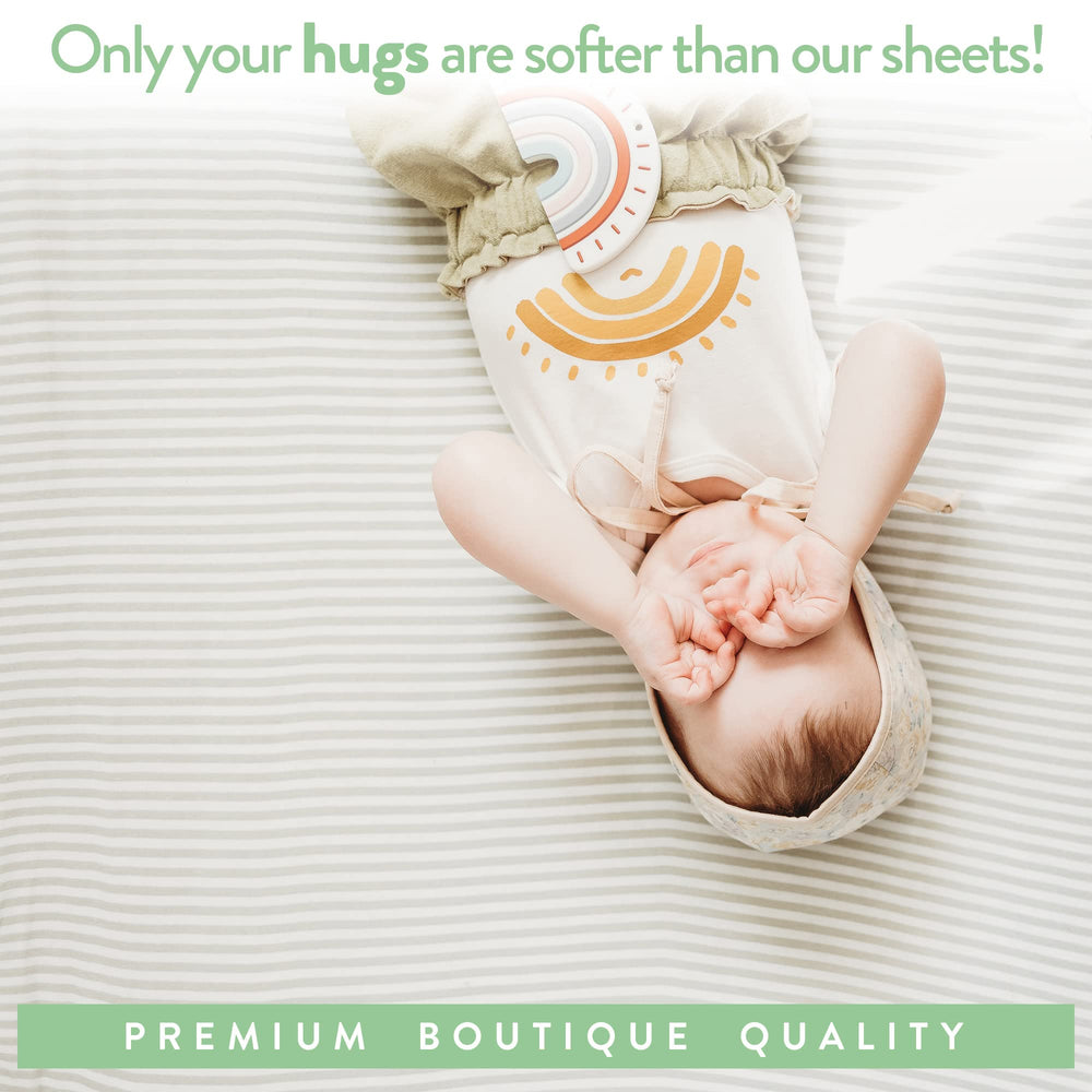 Joey + Joan full-elastic fitted sheet stays flat and snug