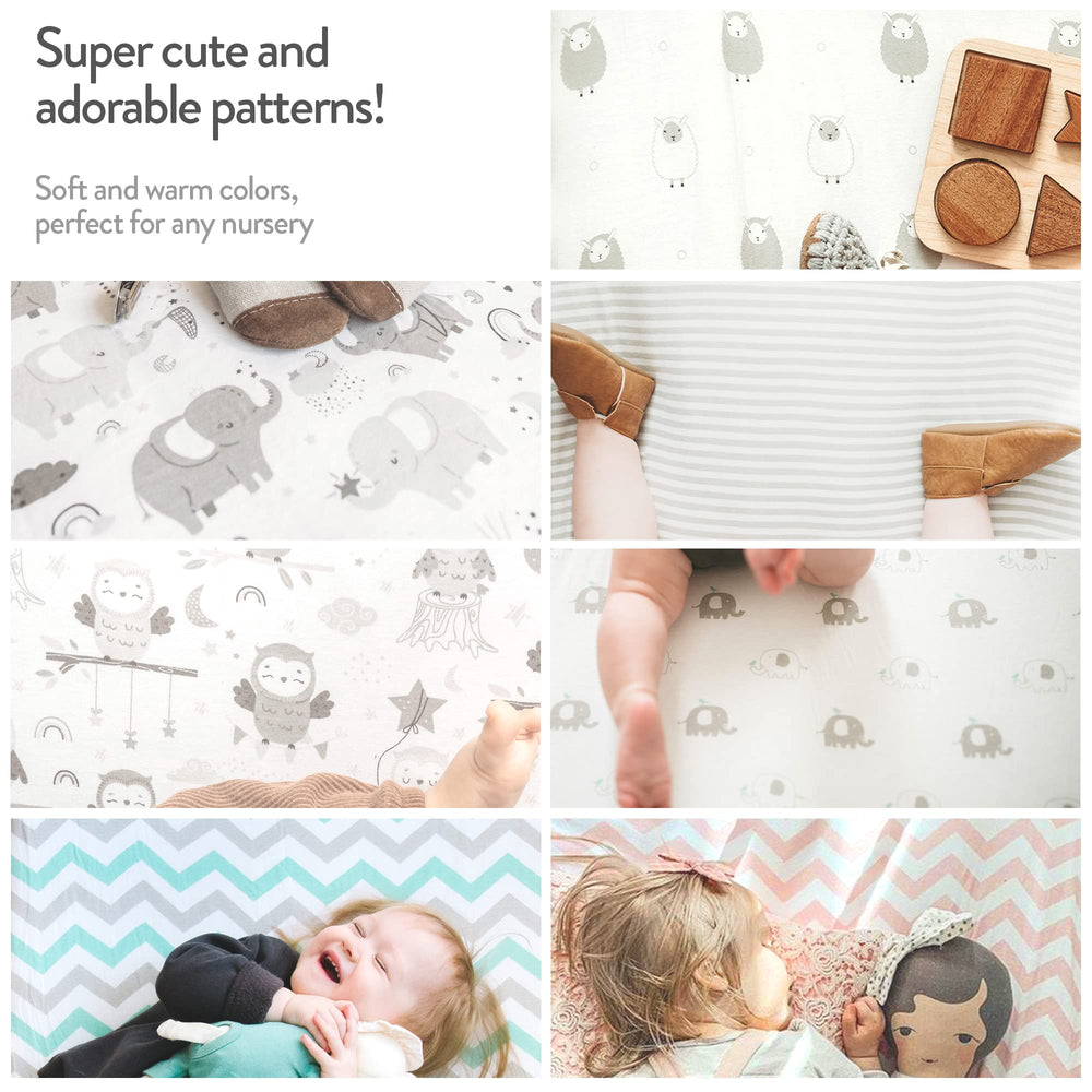 Joey + Joan soft breathable cotton sheets for gentle baby sleep