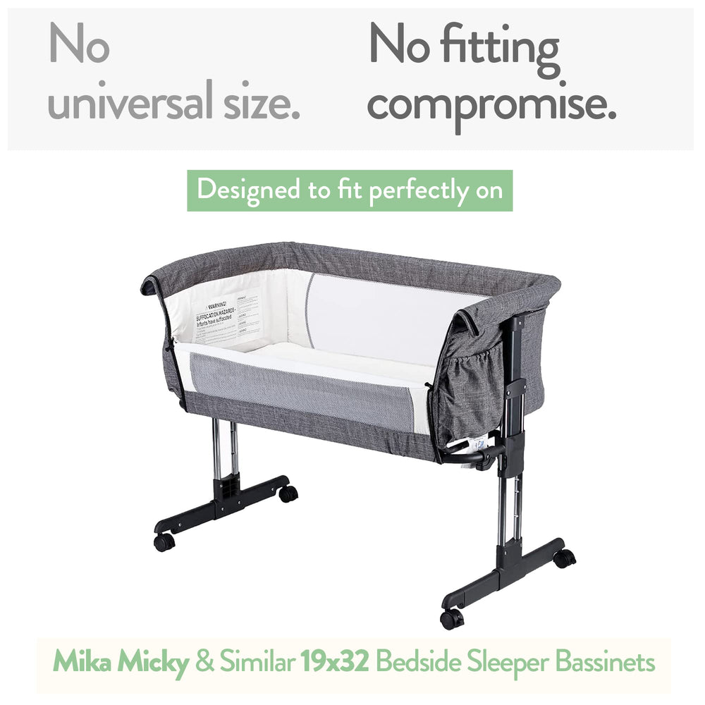 Joey and Joan two-pack bassinet sheets highlight easy laundry rotation and ready replacements