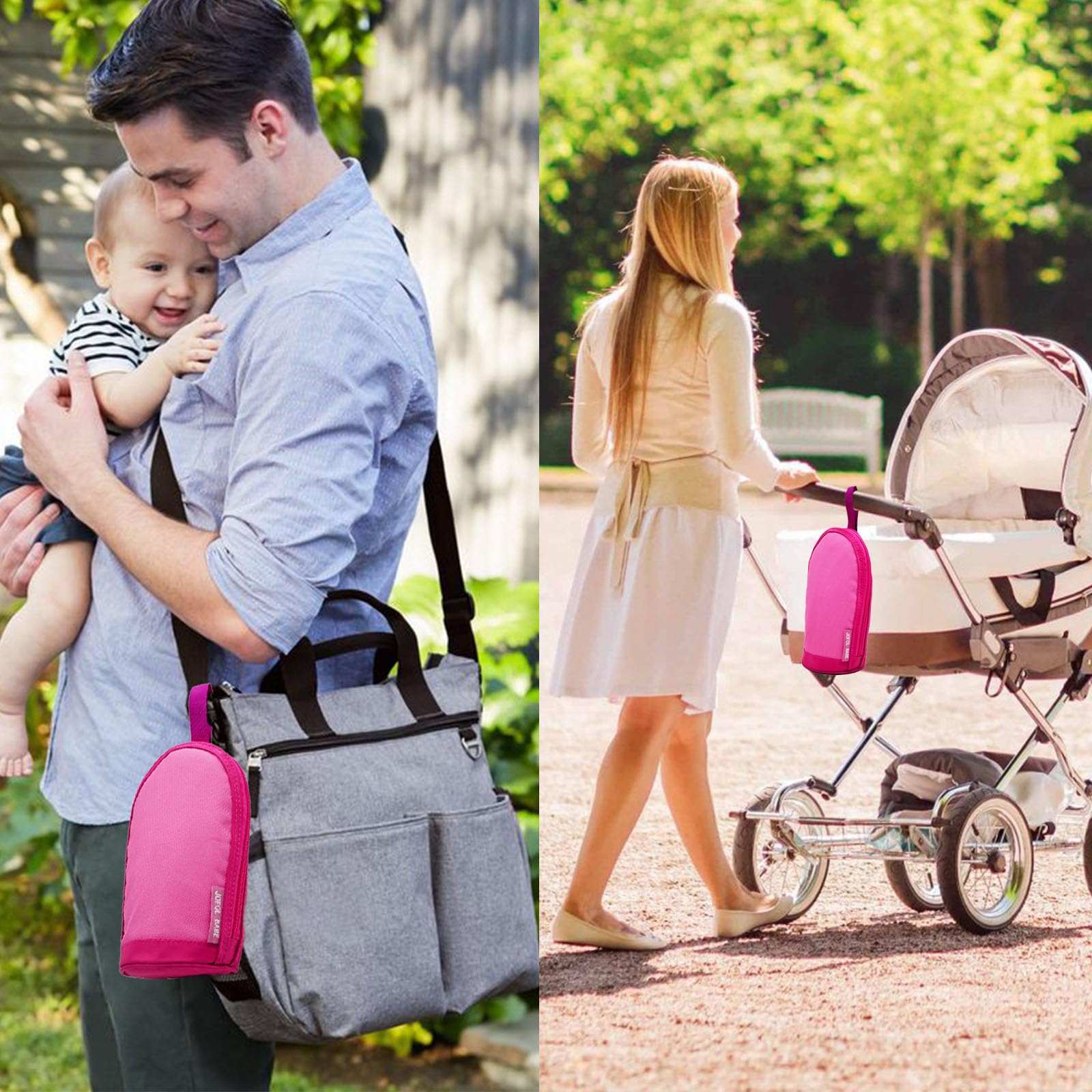 JOFOL BABE insulated cooler side shot emphasizes temperature retention during outings.