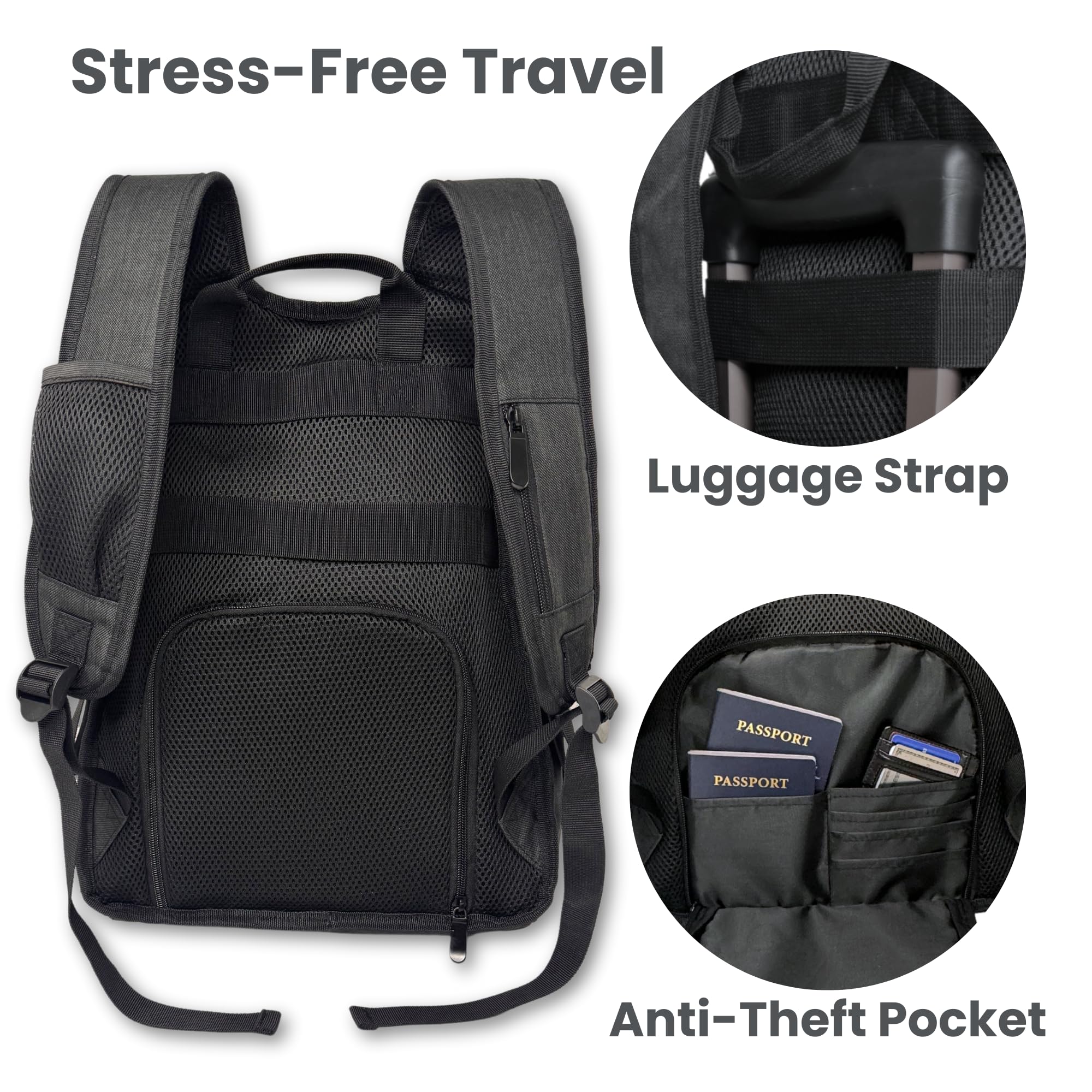 JOHAR diaper backpack with changing pad for on-the-go diaper changes