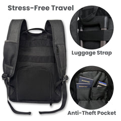 JOHAR diaper backpack with changing pad for on-the-go diaper changes