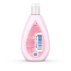 Johnson's hypoallergenic lotion bottle with dermatologist-tested family use.
