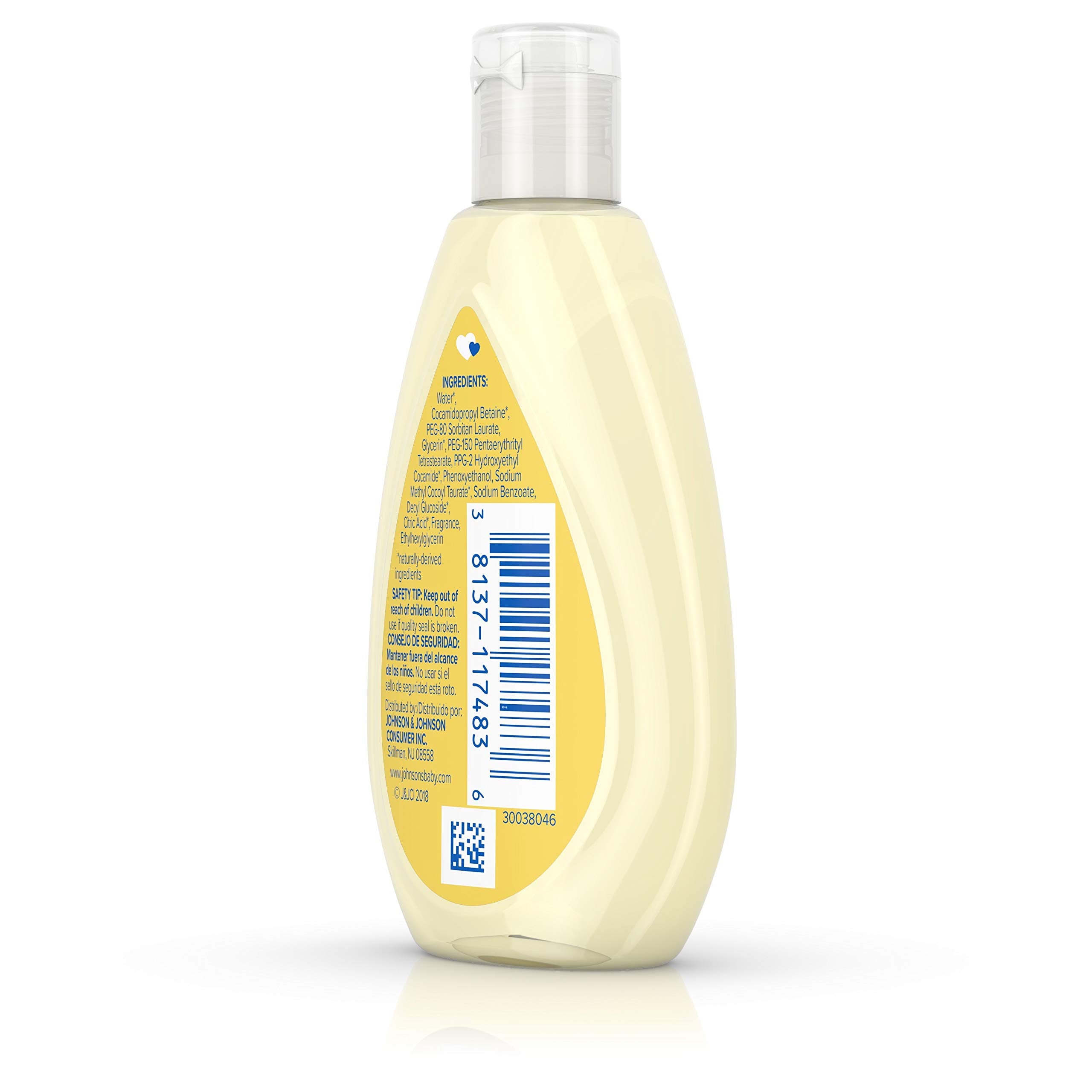 Johnson & Johnson sulfate-free formula provides mild cleansing without harsh foam