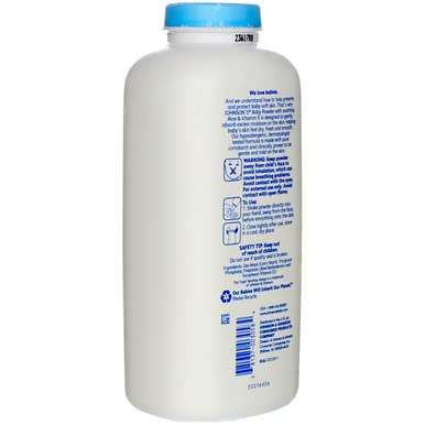 Johnson's Aloe and Vitamin E baby powder dry shampoo alternative for adults