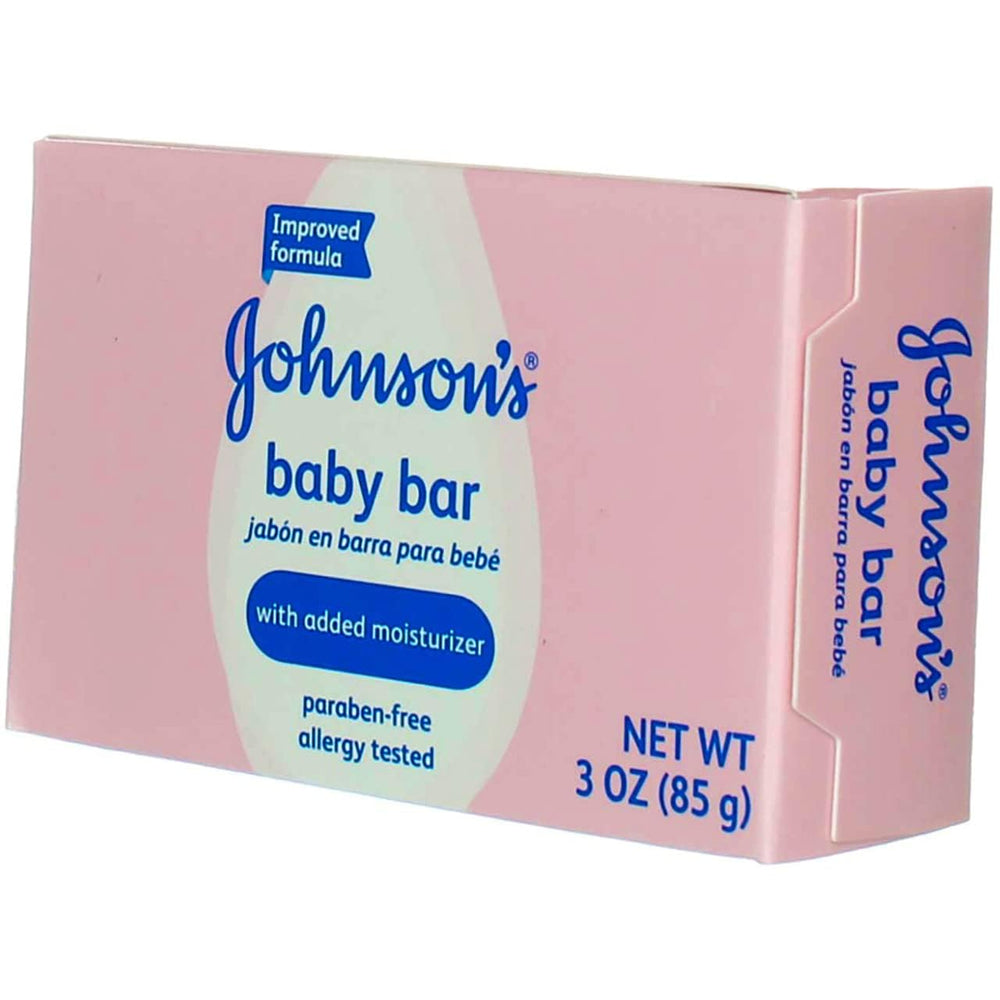Johnson's baby bar soap dermatologist-tested for sensitive skin safety.