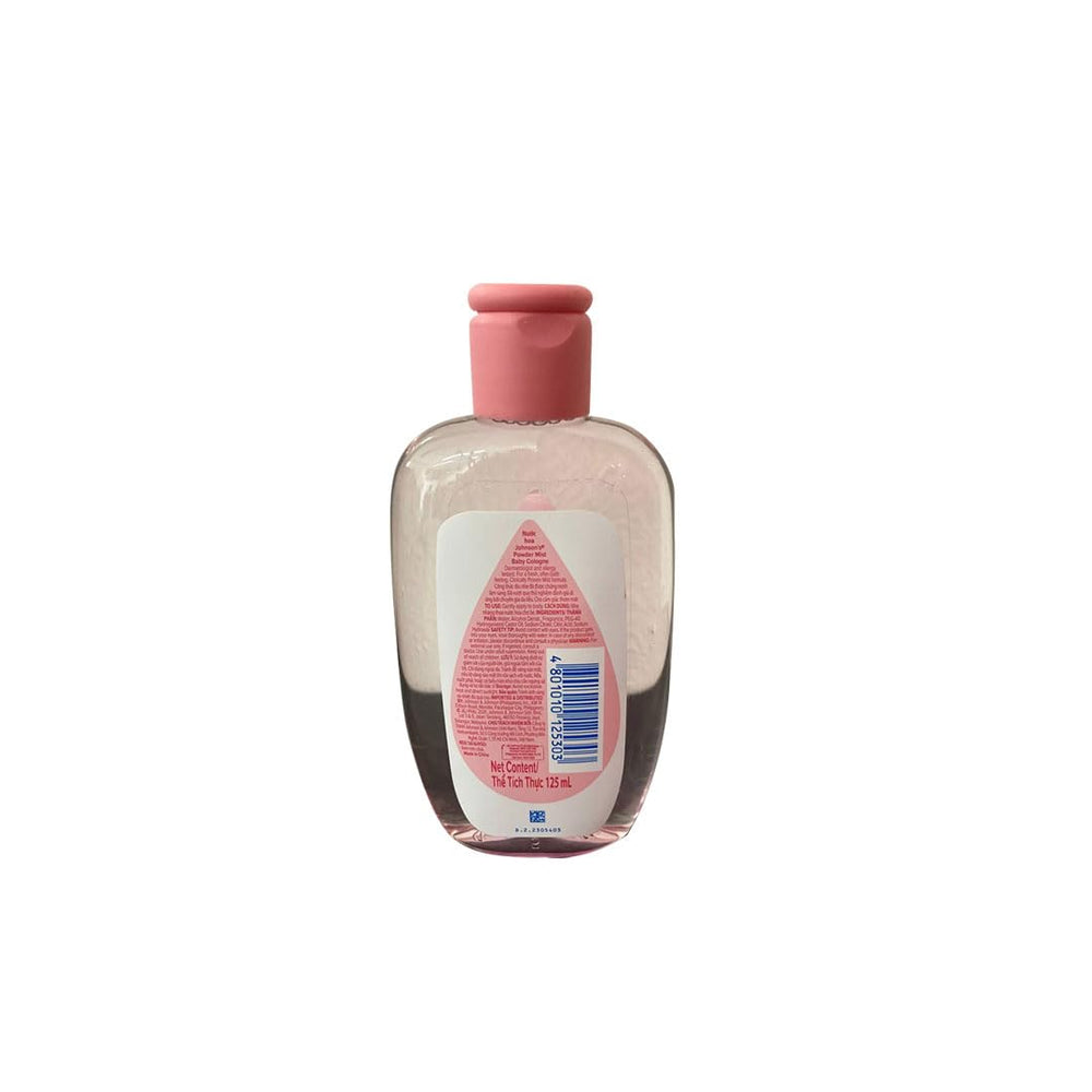 Johnson's Baby Cologne Powder Mist spray-action showing easy application