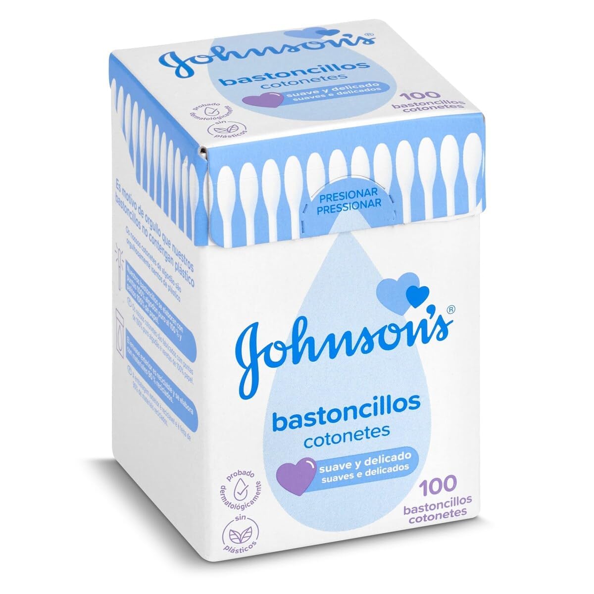 Johnson's Baby cotton buds pack 100 for gentle cleaning and everyday skincare routines.