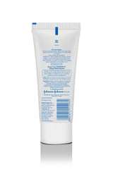 Johnson's Baby Cream packaging back label with expiry and usage notes.