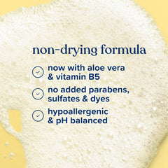 Close-up of hydrated, soft skin after Johnson's Baby wash.