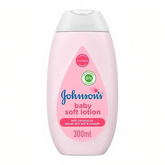 Johnson's Baby Lotion 3-pack front view for gentle daily skin care.