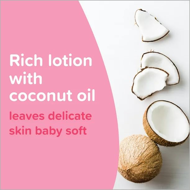Johnson's Baby Lotion 3-pack storage on shelf for family-ready skincare.