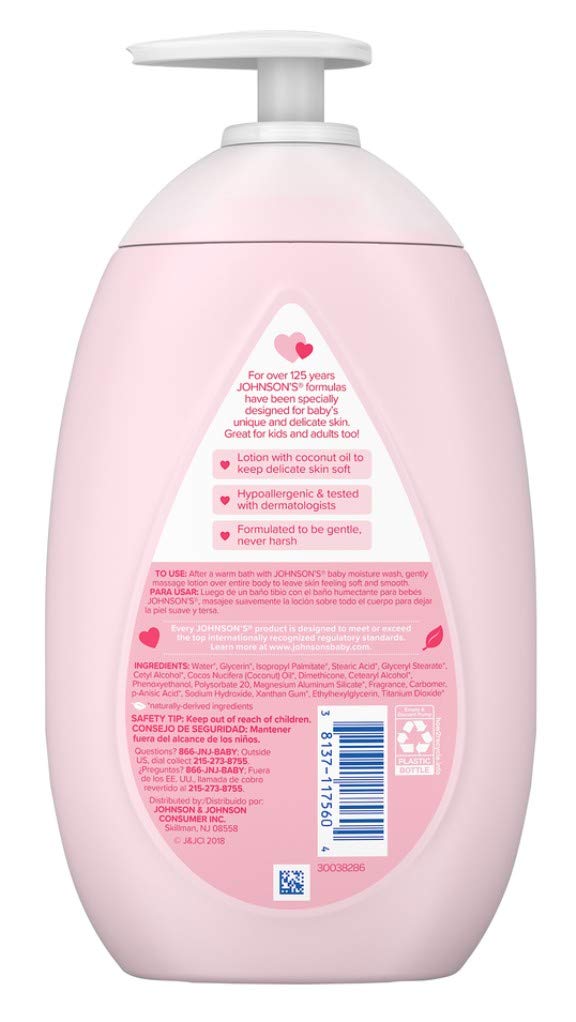 Johnson's Baby Lotion bedtime aroma bottle featuring NaturalCalm aromas for soothing bedtime routine
