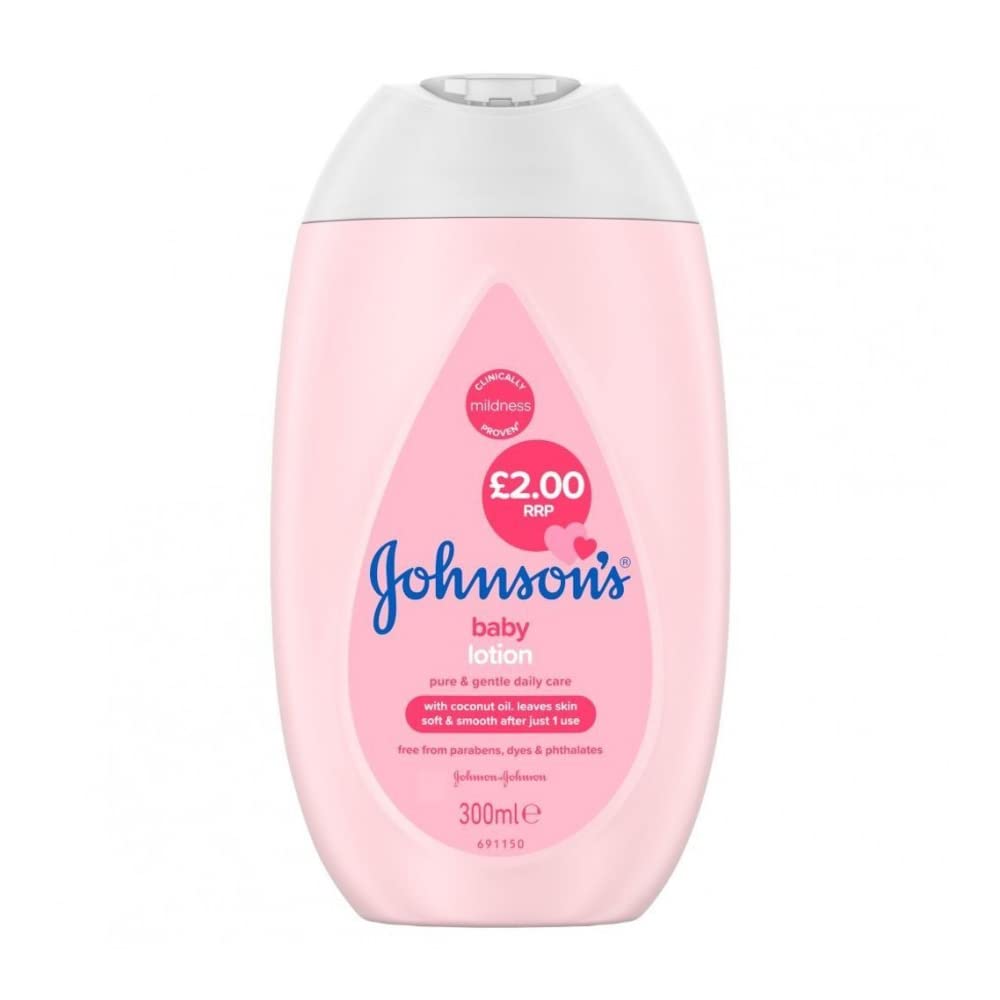 Johnson's Baby Lotion bottle 300ml for gentle daily moisturization of baby's skin