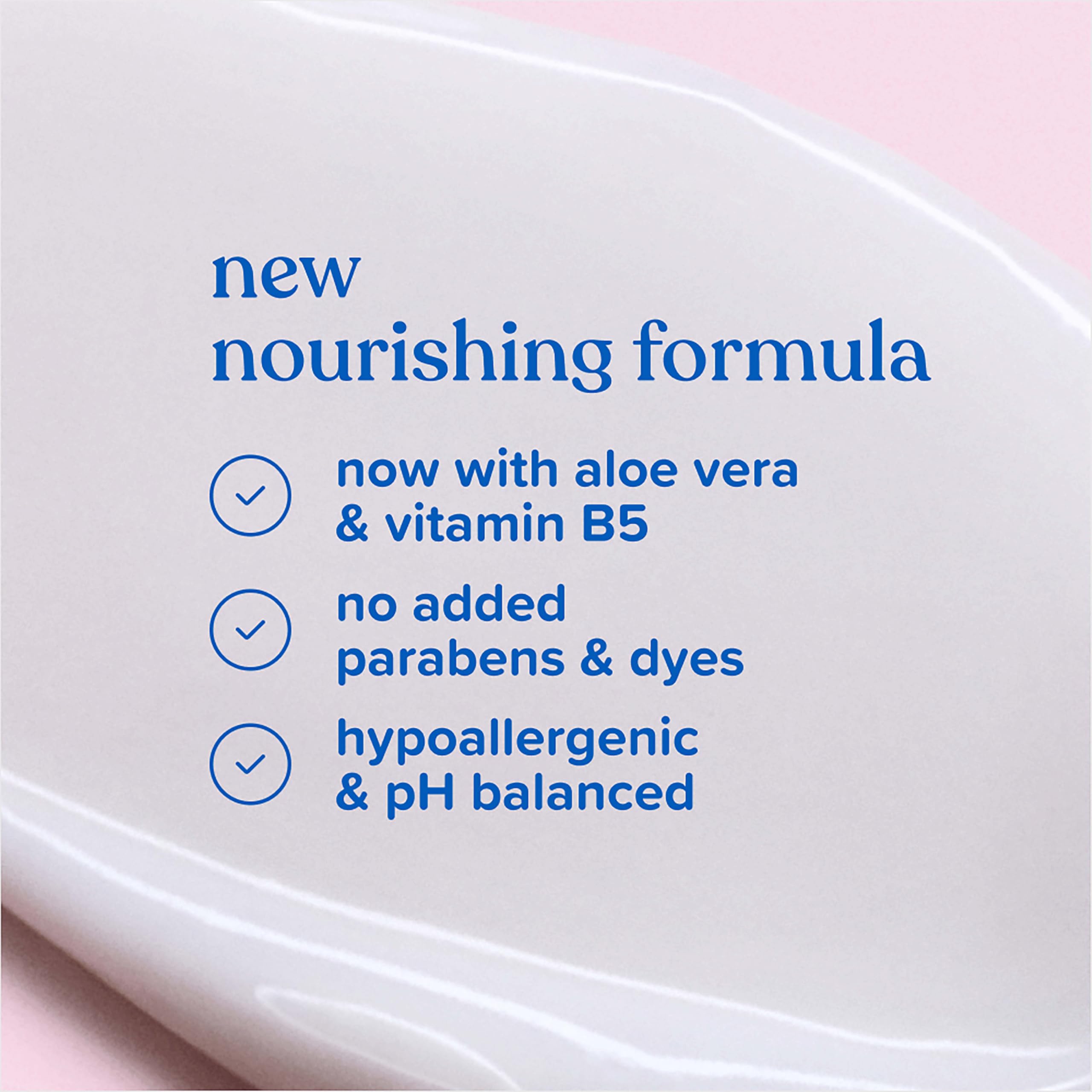 Ingredient blend of coconut oil, aloe vera, and vitamin B5 in Johnson's Baby Lotion