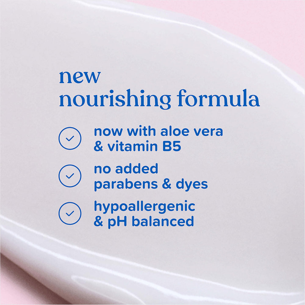 Ingredient blend of coconut oil, aloe vera, and vitamin B5 in Johnson's Baby Lotion