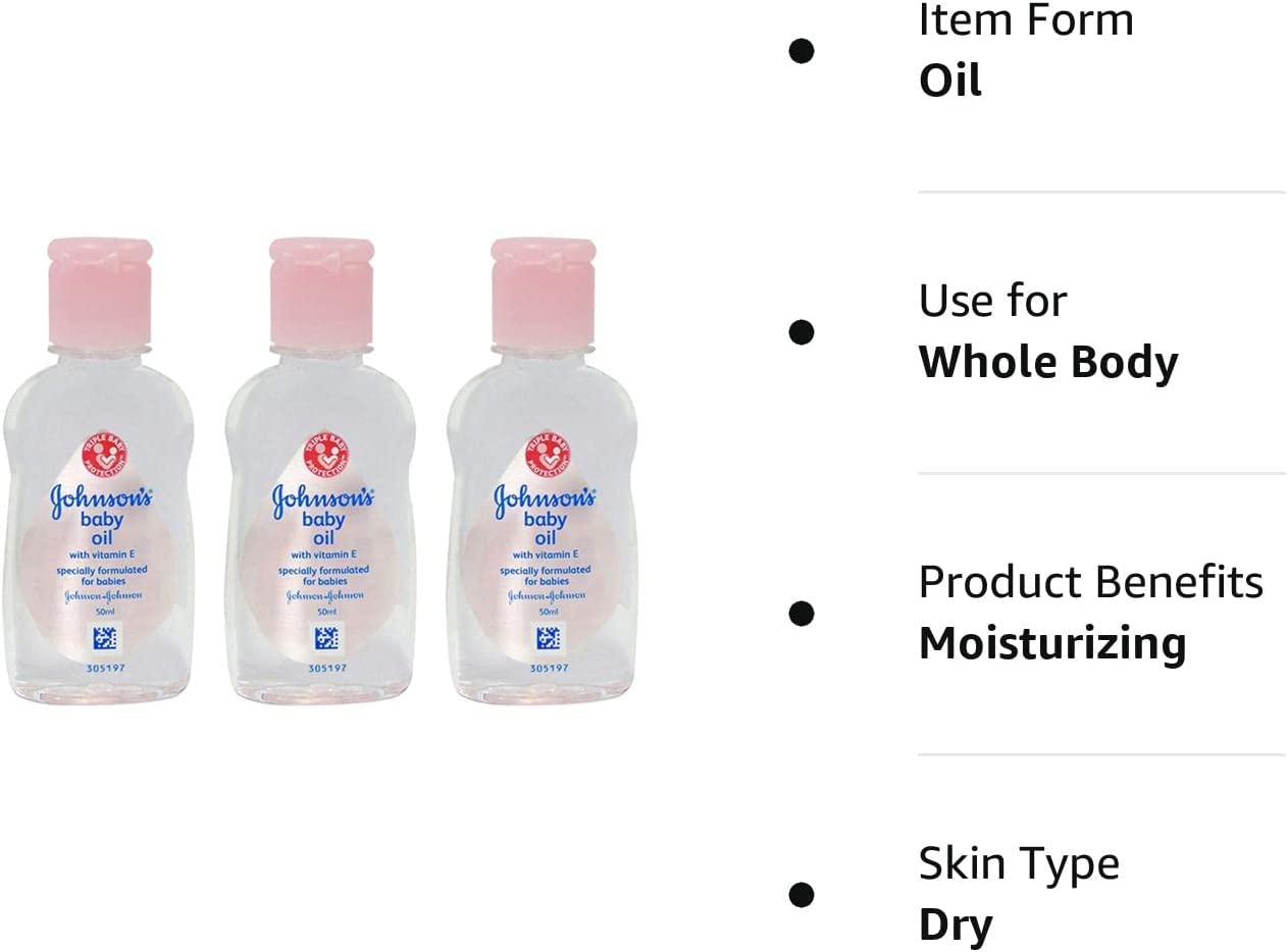 Johnson's Baby Massage Oil in bath-time massage for calm bonding moments.