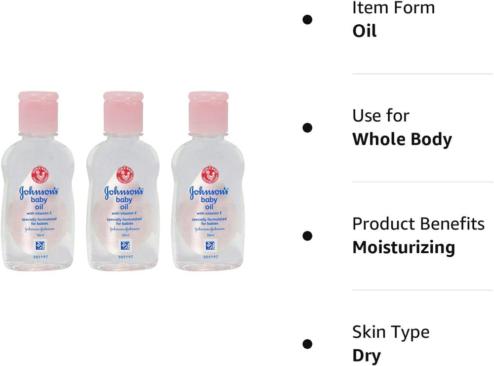 Johnson's Baby Massage Oil in bath-time massage for calm bonding moments.