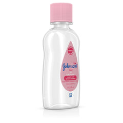 Johnson's Baby Oil after-bath routine demonstrates moisture sealing for skin