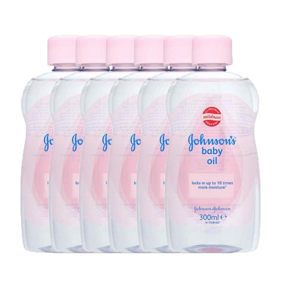 Johnson's Baby Oil pack6 bottle—gentle moisture for baby massage and sensitive skin