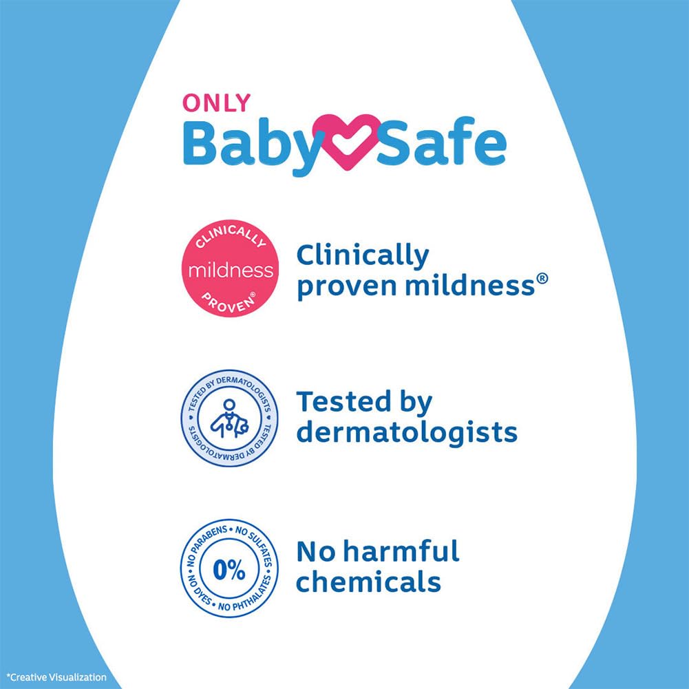 Johnson's Baby Powder in a cozy bathroom scene signals family-friendly daily care.