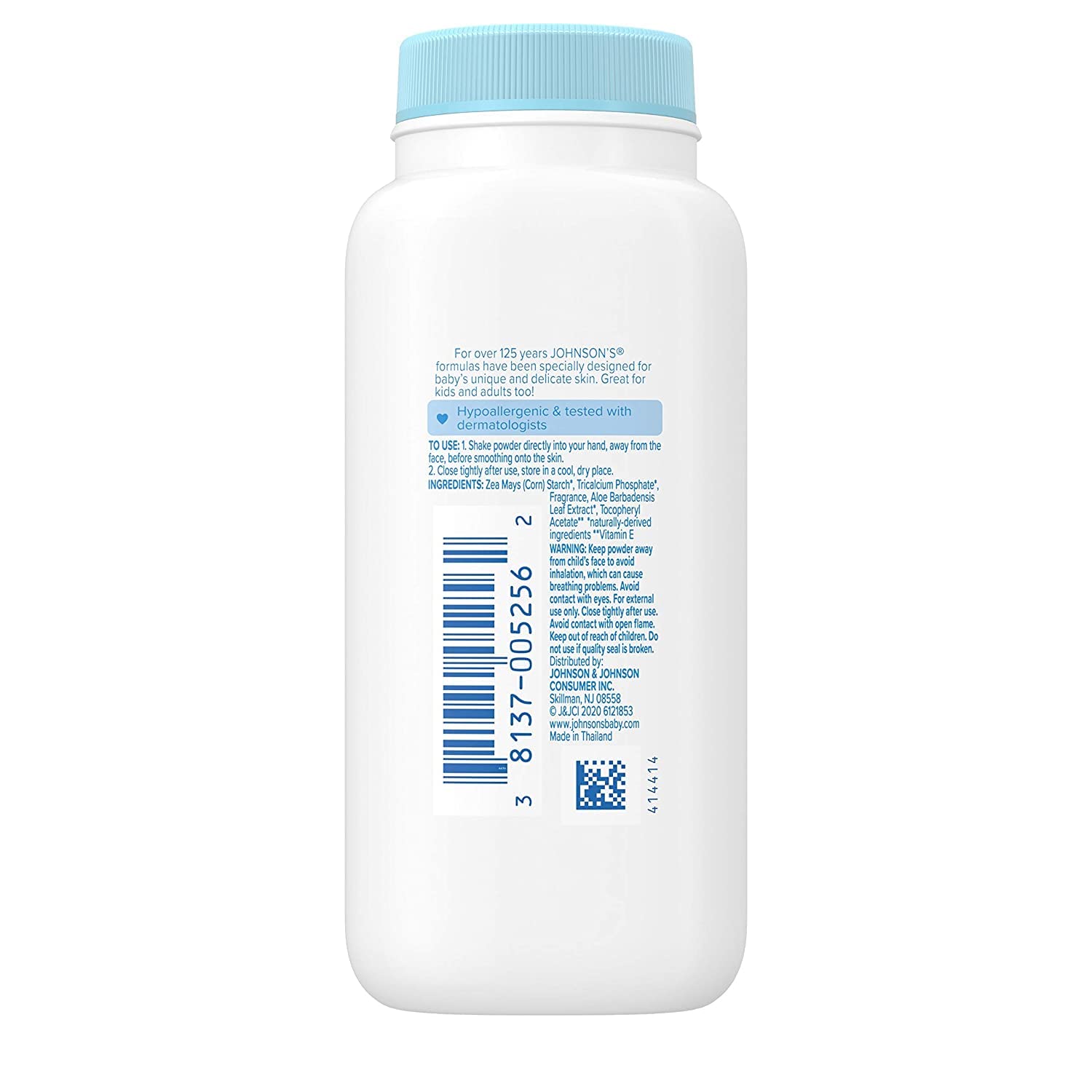 Johnson's Baby Powder 24-pack travel cartons offer portable dry skin comfort