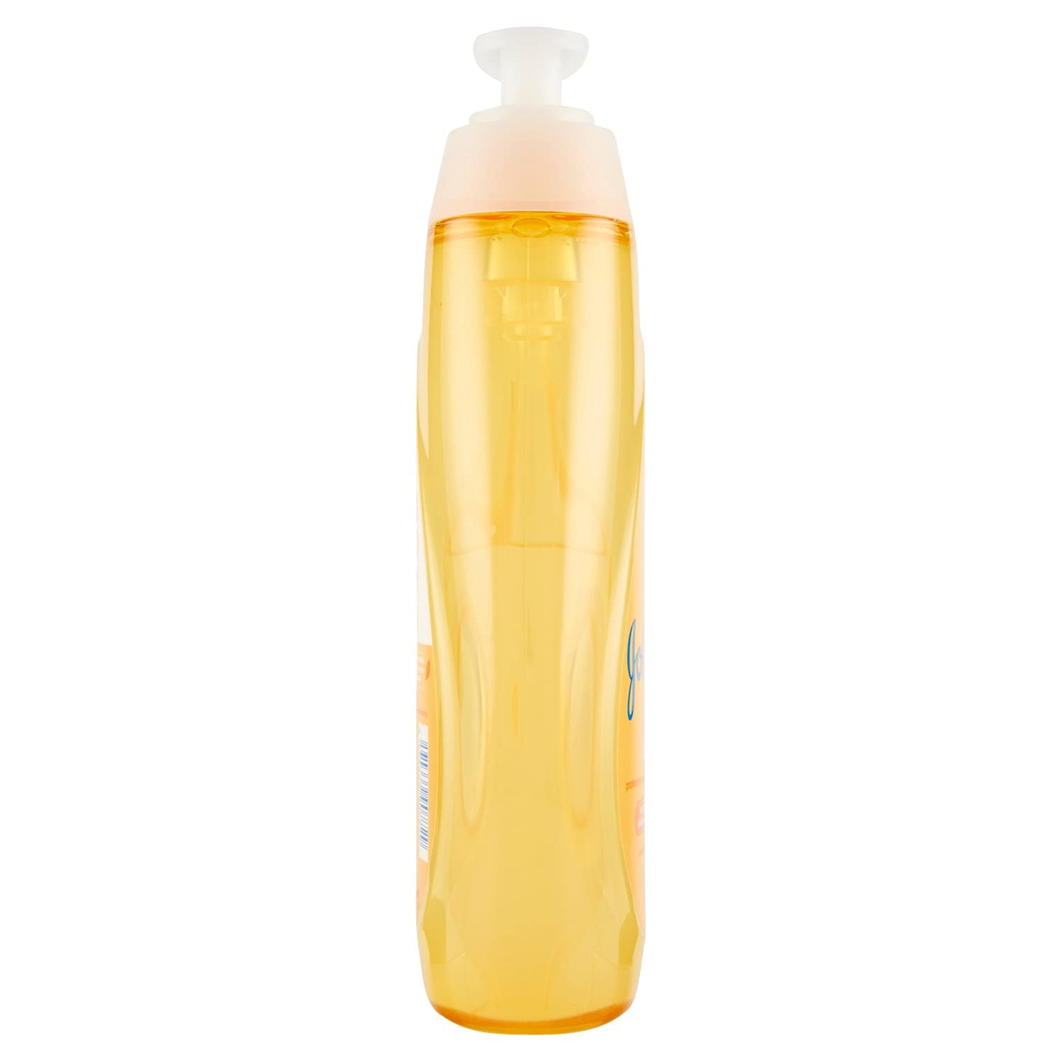 Johnson's Baby Shampoo being poured for easy rinse.