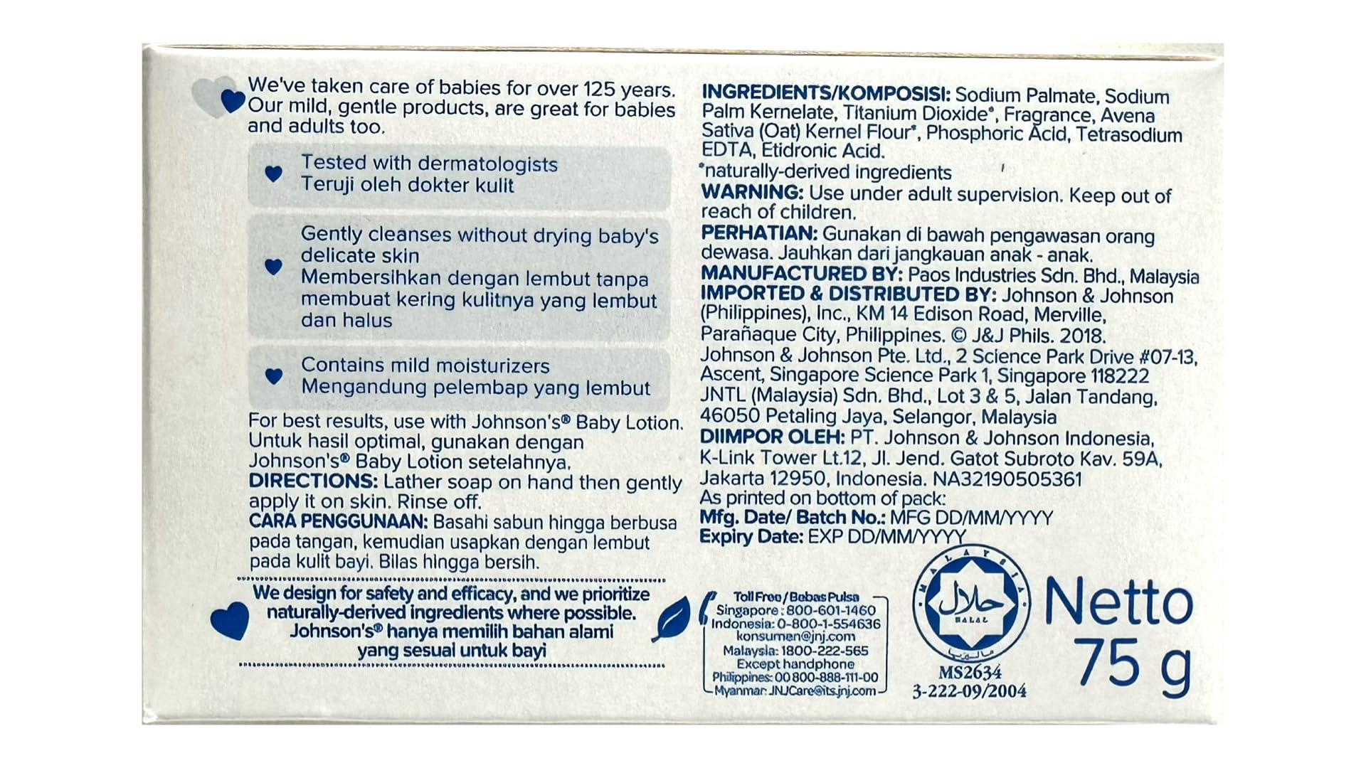 Johnson's Baby Soap Gentle kids-bath-time scene highlights a calming routine.