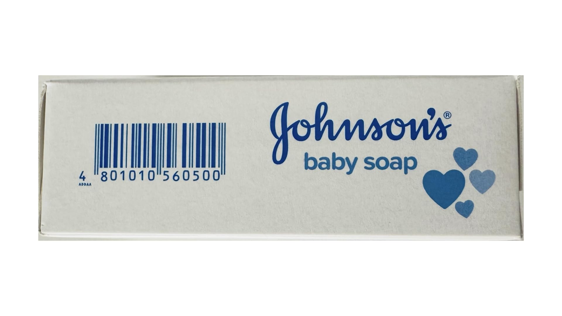 Johnson's Baby Soap Gentle soft-skin focus illustrates gentle care during bath.