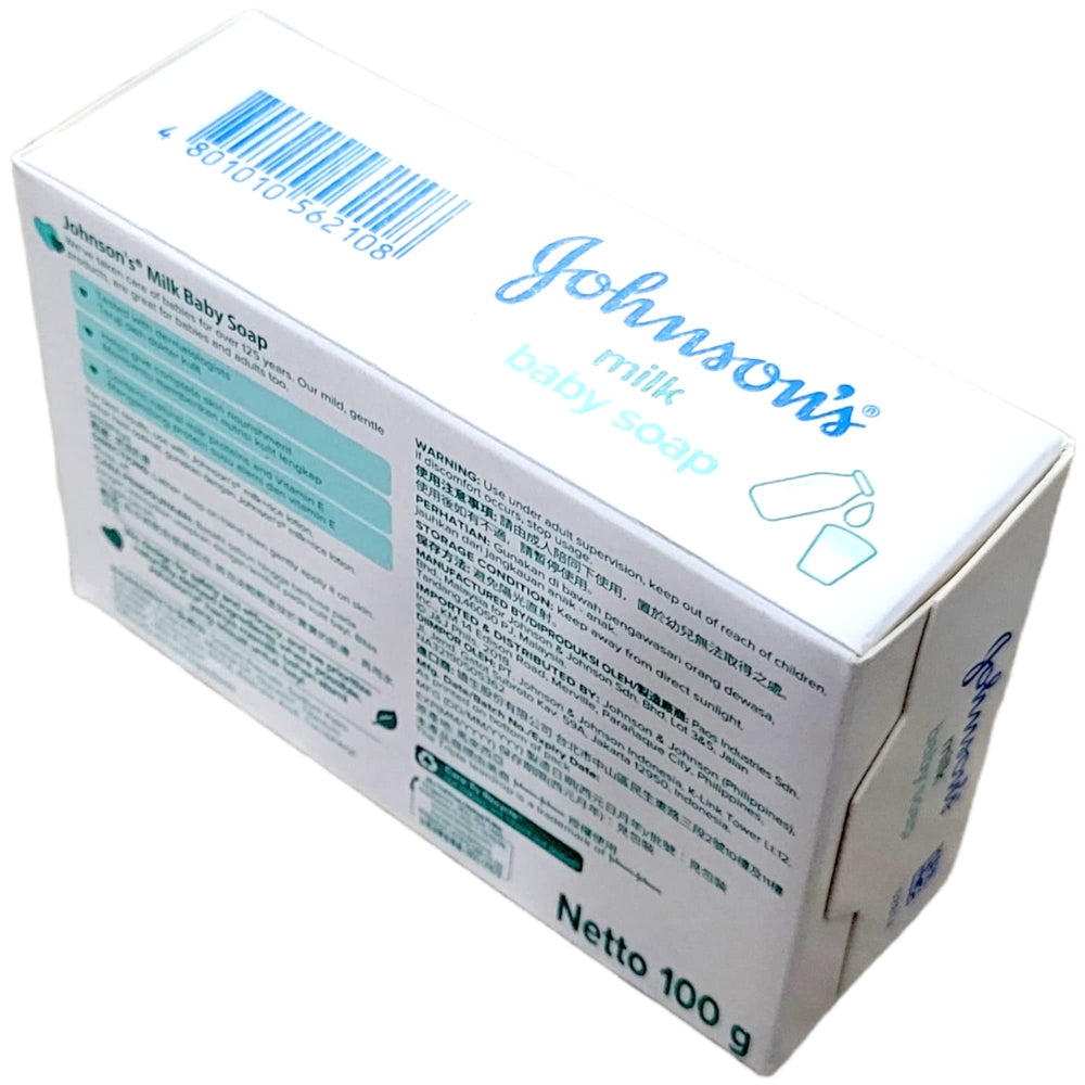 Johnson's Baby Soap Milk mild foam closeup with soft lather for delicate skin