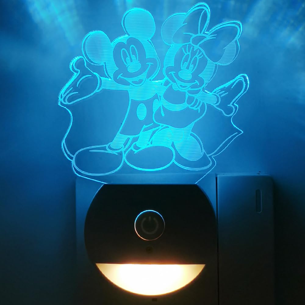 Joi-Fun Minnie/Mickey night lights elevate bedroom decor with charming anime-inspired glow