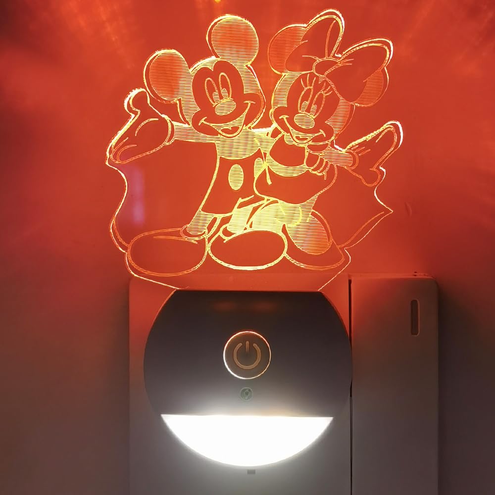 Joi-Fun Minnie/Mickey night light fits compact dorms, adding whimsy and safety