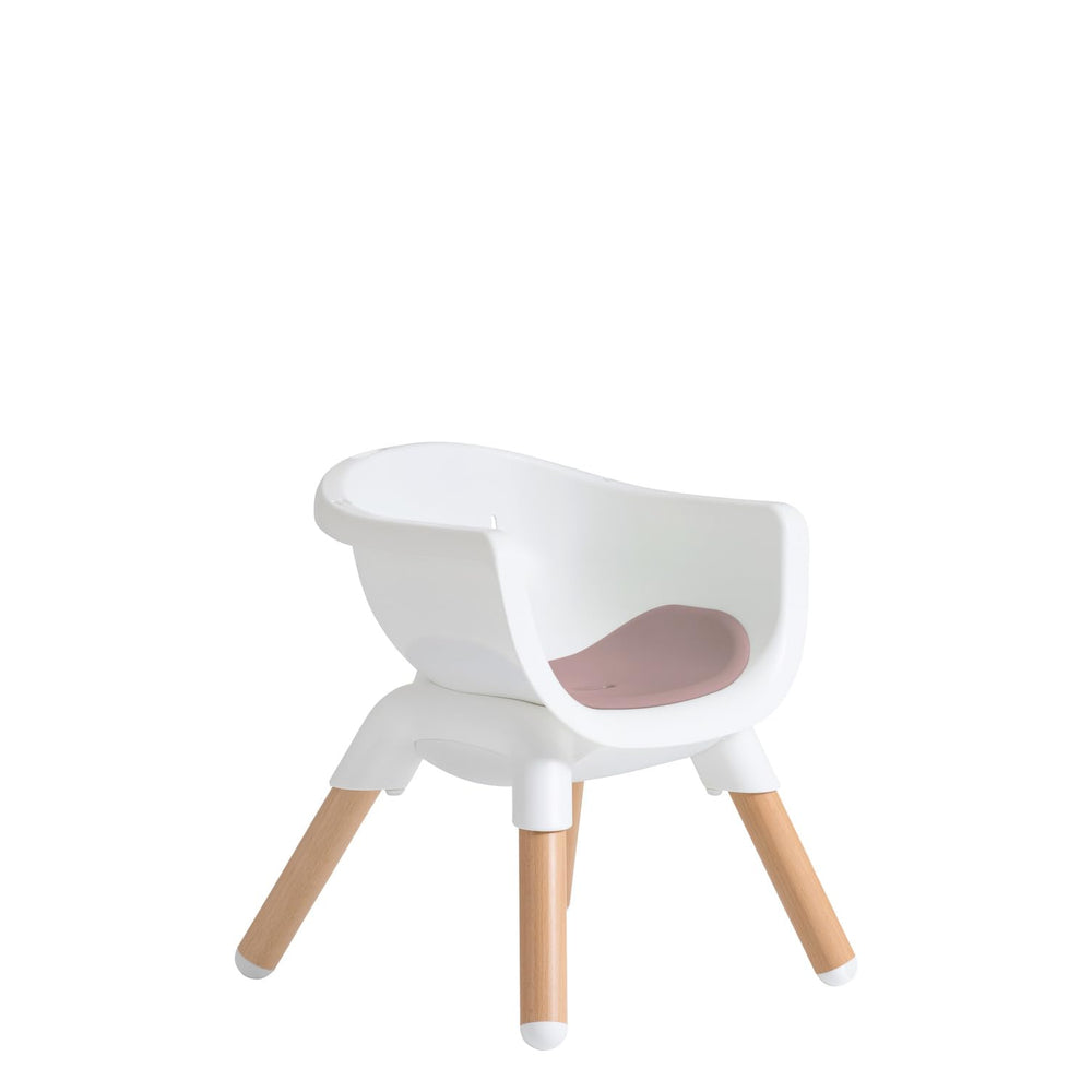 Joie Chai height-adjustable legs offer table or counter height