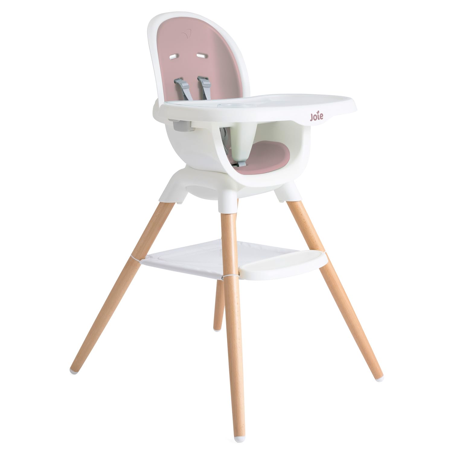 Joie Chai highchair with European Beech wood legs for durable, stylish support