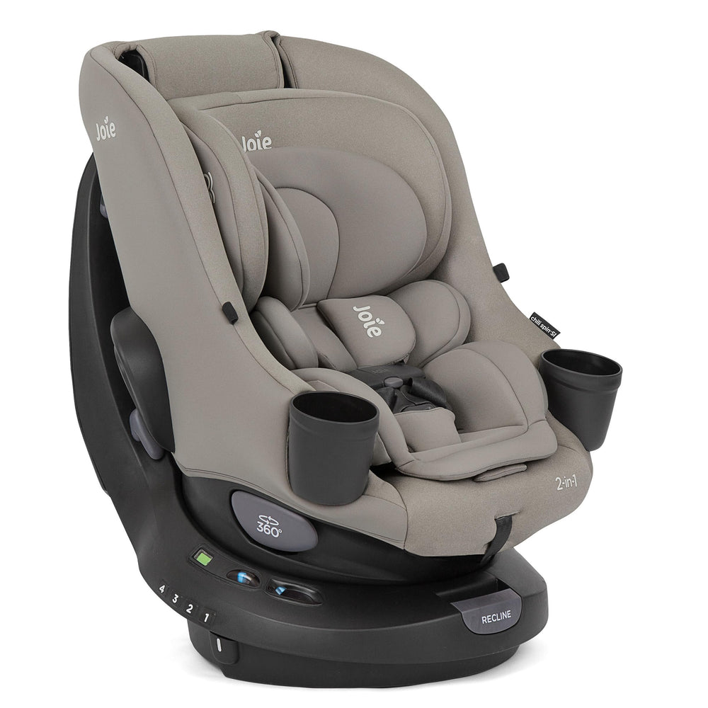 Joie Chili Spin SI rear view shows rear- and forward-facing versatility.