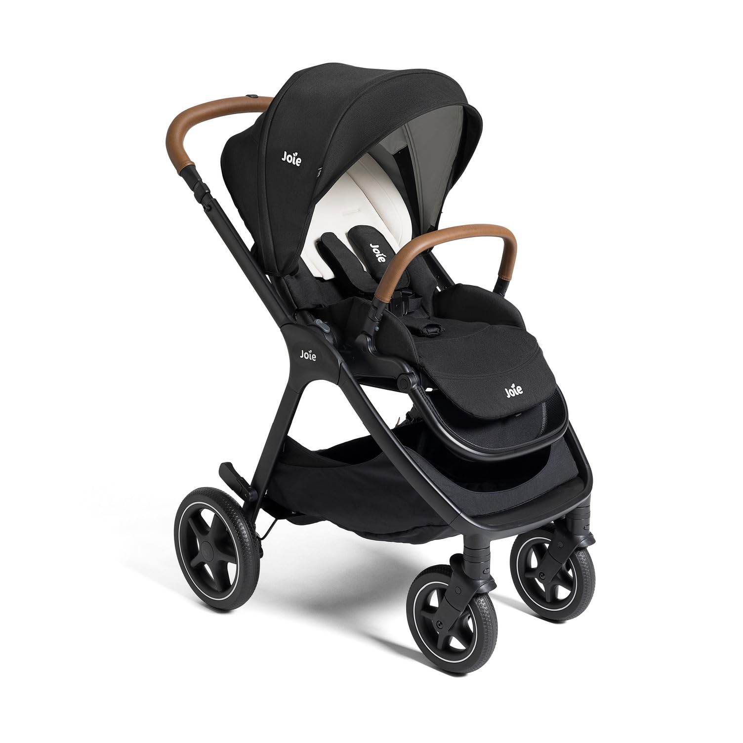 Joie Kava folded compact image shows space-saving design for busy families.