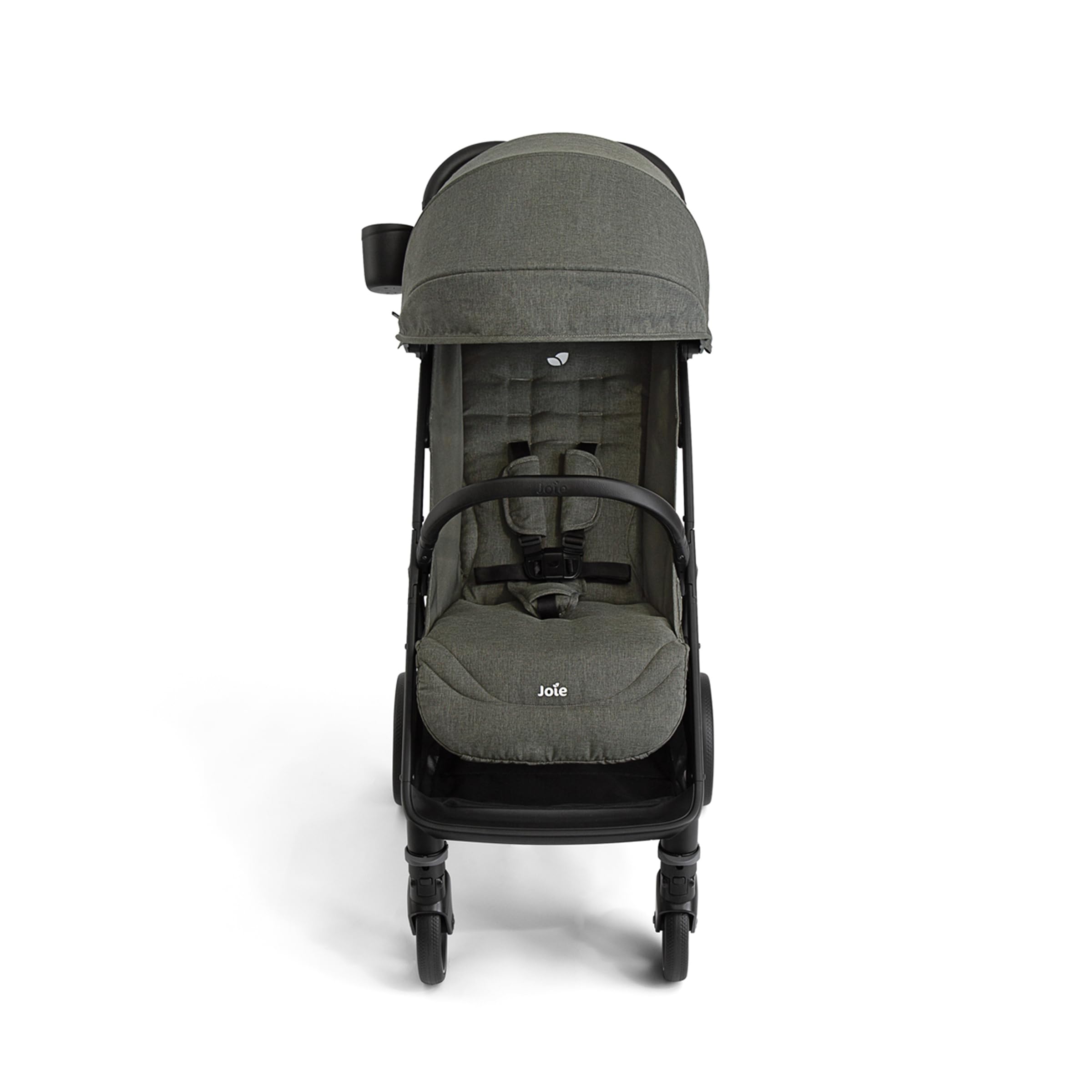 Joie Nutmeg one-hand-fold-action enables quick, clutter-free storage.