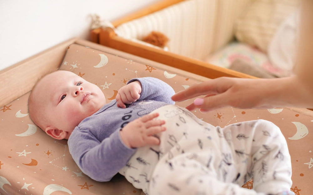 Jola's House 4Pack Boho Nursery Sheets neutral unisex fits any baby boy or girl's crib décor.