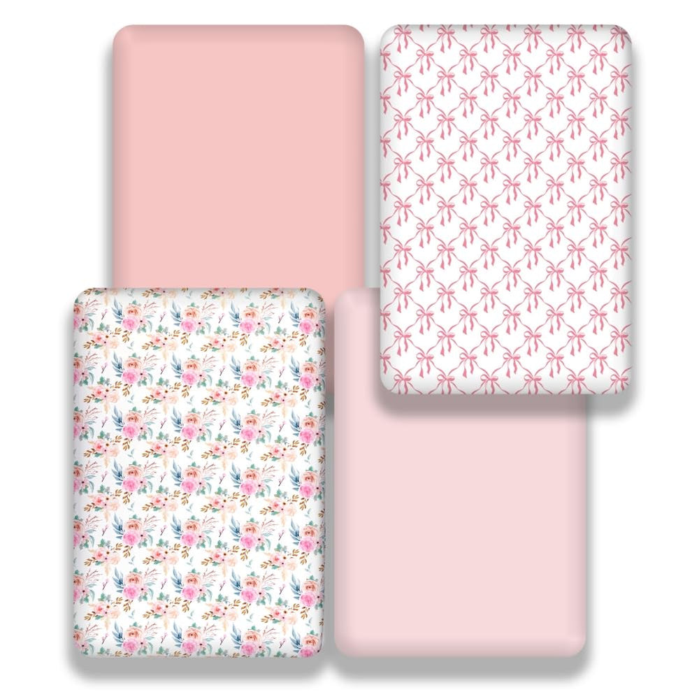 Jola's House bow crib sheets are easy to wash and dry.