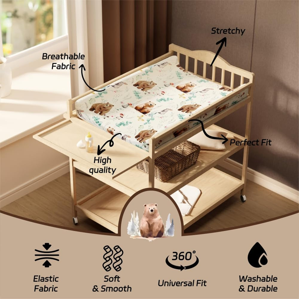 Jola's House changing pad cover machine washable for easy nursery cleanup