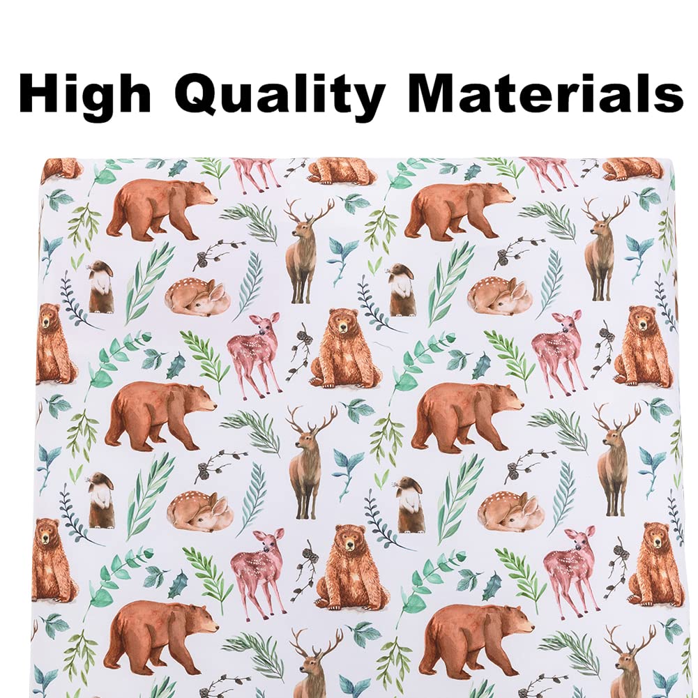 Jola's House full elastic trim keeps sheets snug on standard cribs.