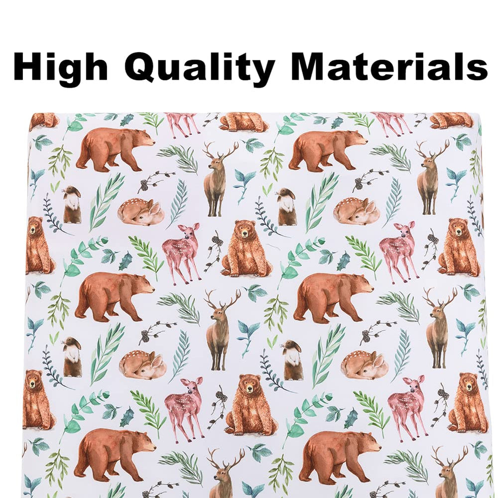 Jola's House full elastic trim keeps sheets snug on standard cribs.